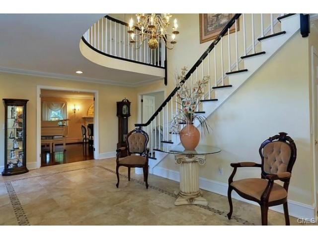 expansive entry foyer