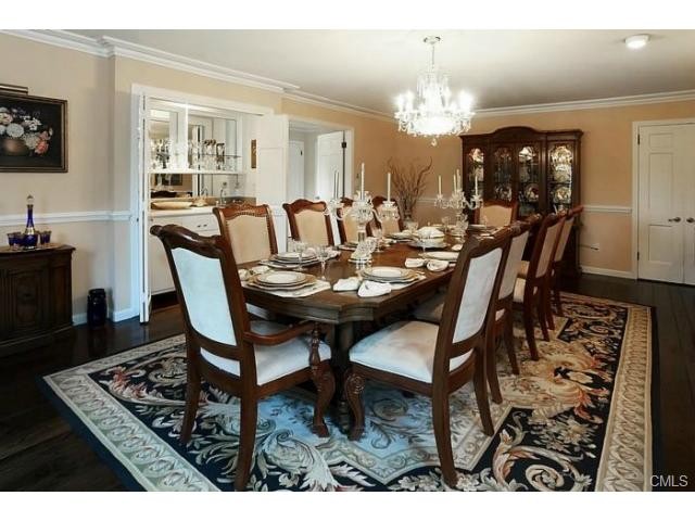 formal dining room room for more at this magnificently set table.