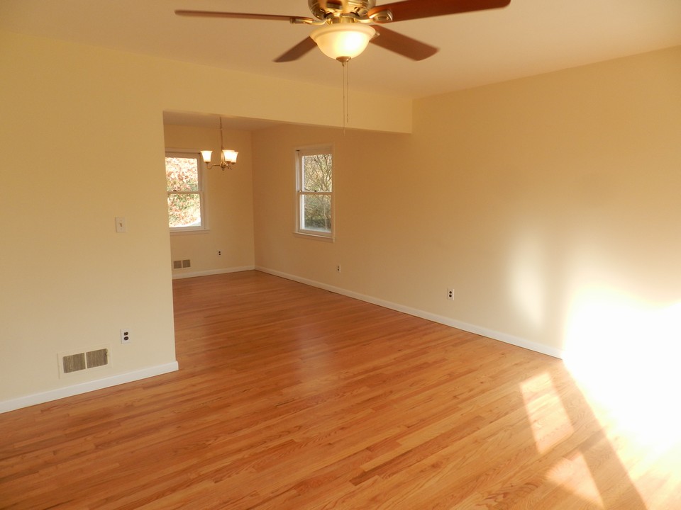 looking from living room into formal dining room