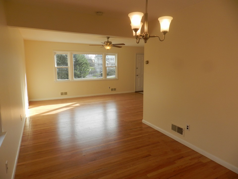 view from dining room into living room